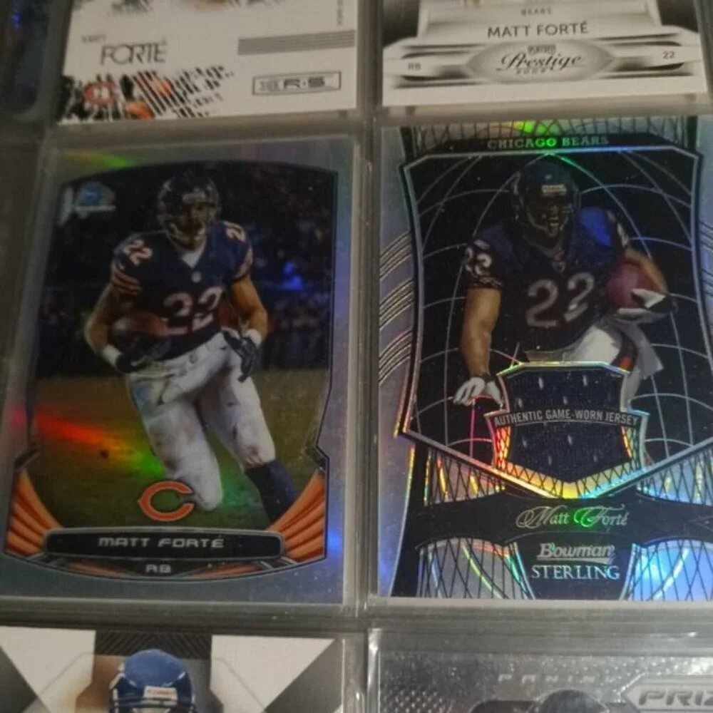 Matt Forte 9 Card Lot  Chicago Bears Jersey Refractor